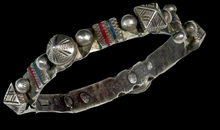 Load image into Gallery viewer, Tuareg Silver Bracelet with Enameling
