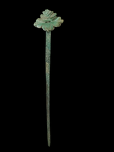 Load image into Gallery viewer, Ancient Chinese Tang Period Jade &amp; Bronze Hair Pin
