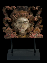 Load image into Gallery viewer, Architectural Element with Face Mask  From East Bali Indonesia
