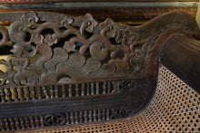 Load image into Gallery viewer, Monumental  Mollucan Carved and Caned Day Bed

