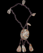 Load image into Gallery viewer, Japanese Abalone and Ojime bead necklace
