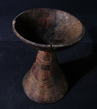 Load image into Gallery viewer, Wood Carved Pedestaled Bowl Ethiopia
