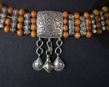 Load image into Gallery viewer, Seed Bead Silver Choker from Himachel Pradesh

