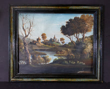 Load image into Gallery viewer, Creepy European Landscape Painting with Customized Frame
