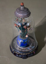 Load image into Gallery viewer, Domed Diorama with Miniature Landscape , figure and Tibetan Silver Lid.

