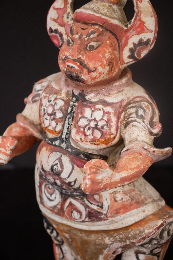 Tang Lokapala Guardian with Cold Painted Surface