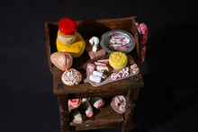 Load image into Gallery viewer, Miniature Diorama Butchers Table and Products
