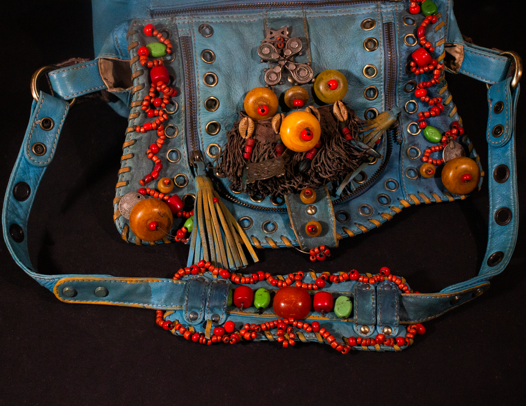 Boho Amber Ornamented Handbag