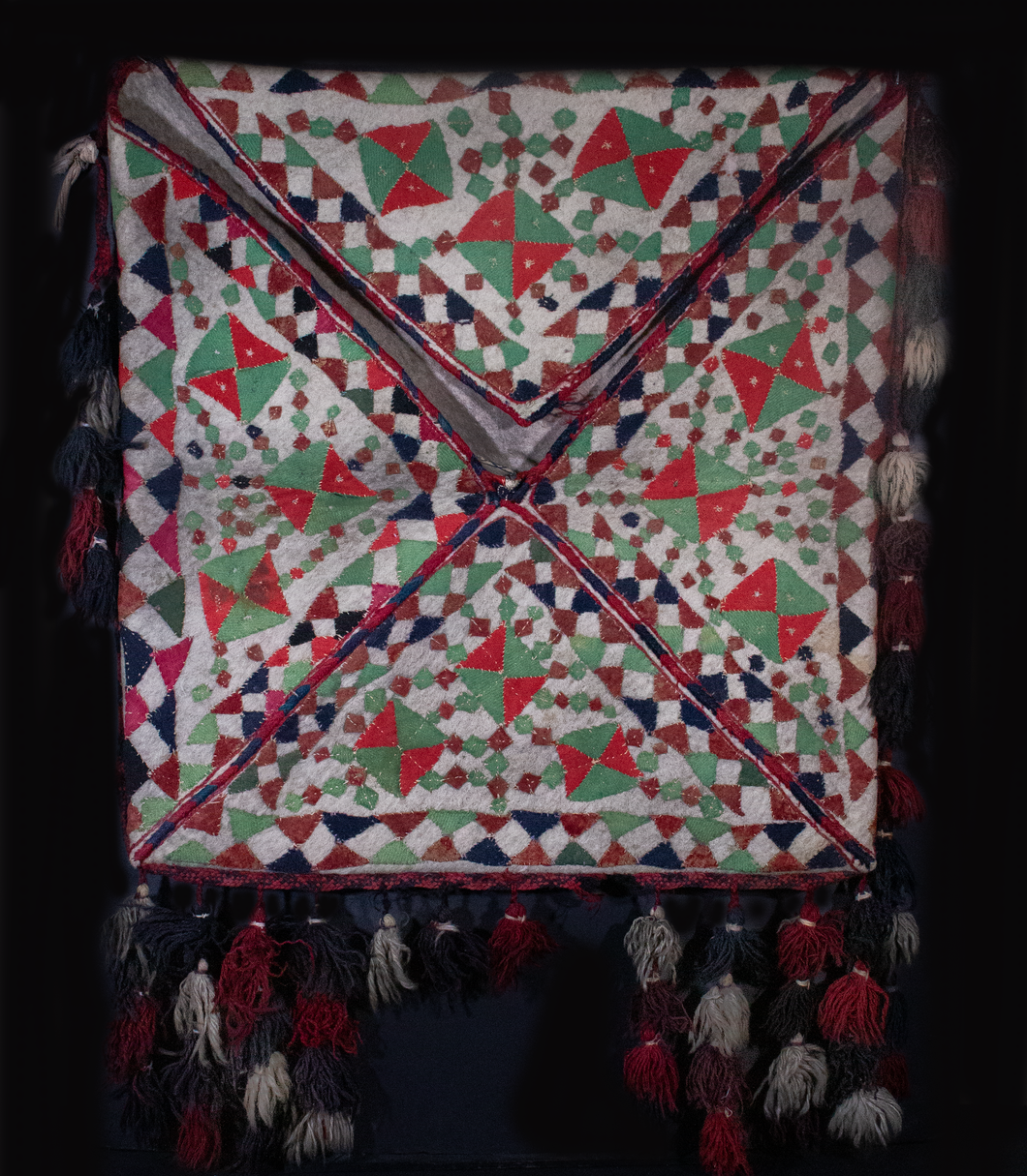 Felt  Boche Applique , Turkoman  Envelope  Textile