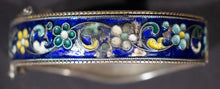 Load image into Gallery viewer, Enameled Bracelet on Silver from Central Asia
