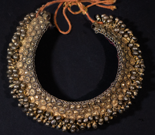 Load image into Gallery viewer, Gilt Indian  Style Orientalist Choker with Velvet Backing
