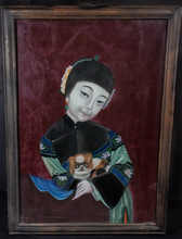 Load image into Gallery viewer, Antique Chinese Reverse  Glass Painting
