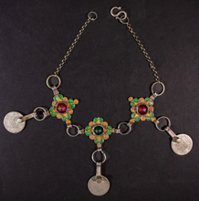 Load image into Gallery viewer, Silver Enameled Choker from Tiznit , Morocco
