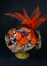 Load image into Gallery viewer, Up-cycled Tiger Hat, created by Atelier Carpe Diem
