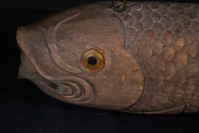 Load image into Gallery viewer, Carved Meiji  Fish Sign From  Japan

