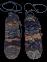 Load image into Gallery viewer, Pair of Rare Antique  Boro Japanese Sandals

