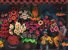 Load image into Gallery viewer, Claudio Jimenez  Quispe Signed  Garden Themed Retablo
