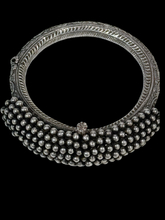 Load image into Gallery viewer, Silver Rajasthani Antique  Bangle with Bunching Balls
