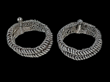 Load image into Gallery viewer, Rare Pair of Double Link Antique Bangles from Rajasthan
