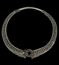Load image into Gallery viewer, Rabari Antique Silver Rajasthan India  Torque Style Necklace
