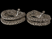 Load image into Gallery viewer, Rare Pair of Double Link Antique Bangles from Rajasthan
