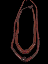 Load image into Gallery viewer, Two Burmite Amber Necklaces from Mizoram, India

