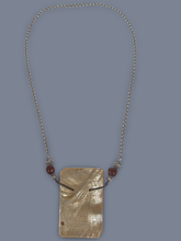 Load image into Gallery viewer, Seljuk Period Shell Designer Silver and Carnelian  Necklace

