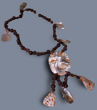 Load image into Gallery viewer, Japanese Abalone and Ojime bead necklace
