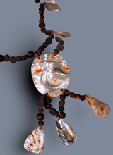 Load image into Gallery viewer, Japanese Abalone and Ojime bead necklace
