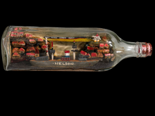 Load image into Gallery viewer, Admiral Nelson  Antique Ship Diorama In A Bottle
