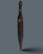Load image into Gallery viewer, Leather Wood Antique Tuareg Tedda
