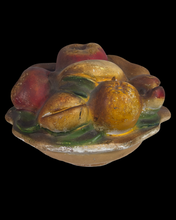 Load image into Gallery viewer, Early 19th c Chalk Ware Fruit Basket with Original Paint

