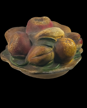 Load image into Gallery viewer, Early 19th c Chalk Ware Fruit Basket with Original Paint
