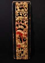 Load image into Gallery viewer, Wood and Lacquer Gilt Chinese Carving
