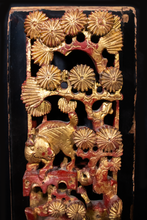 Load image into Gallery viewer, Wood and Lacquer Gilt Chinese Carving
