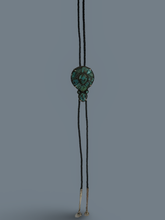 Load image into Gallery viewer, Bolo Up cycled Tibetan 19th c Akor Earring
