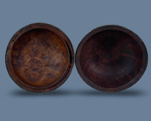Load image into Gallery viewer, Tibetan Antique  Burl Bowl with Silver Repousse Ornamentation and Turquoise Finial
