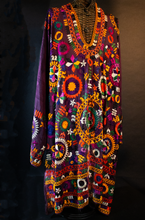 Load image into Gallery viewer, Embroidered Silk Antique Tadjik Dress
