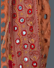 Load image into Gallery viewer, American Rag Embroidered Vest with Indian Mirror Work and Paisley Blouse
