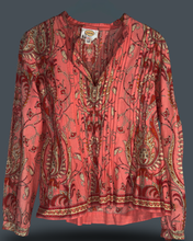 Load image into Gallery viewer, American Rag Embroidered Vest with Indian Mirror Work and Paisley Blouse
