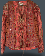 Load image into Gallery viewer, American Rag Embroidered Vest with Indian Mirror Work and Paisley Blouse
