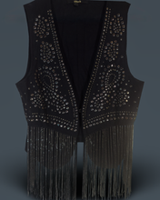 Load image into Gallery viewer, Studded Vest with Metal Fringe
