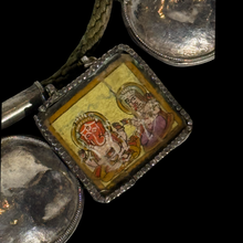 Load image into Gallery viewer, Indian Silver and Reverse Glass Necklace
