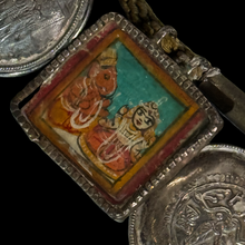 Load image into Gallery viewer, Indian Silver and Reverse Glass Necklace
