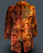 Load image into Gallery viewer, Romeo Gigli  Cut Velvet Venetian  Nehru Jacket
