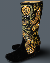 Load image into Gallery viewer, Embroidered Paisley Boots for Kids
