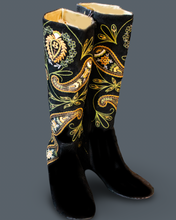 Load image into Gallery viewer, Embroidered Paisley Boots for Kids
