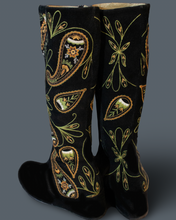 Load image into Gallery viewer, Embroidered Paisley Boots for Kids
