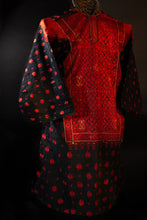 Load image into Gallery viewer, Swat Valley Embroidery on Black Kurta
