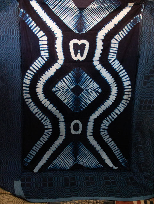 Tie dye Indigo African Textile 